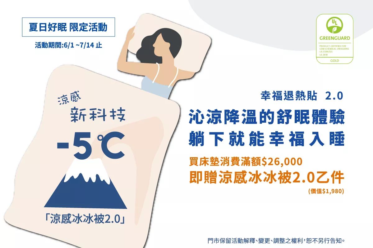 冰冰被,床墊優惠,618優惠,幸福床墊價格,我們是幸福床店