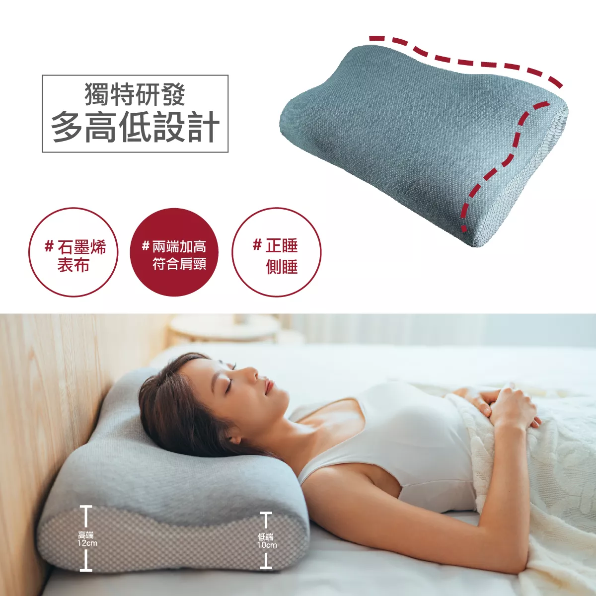 親水棉枕,涼感枕,枕頭推薦,醫師推薦枕頭,側睡枕,趴睡枕