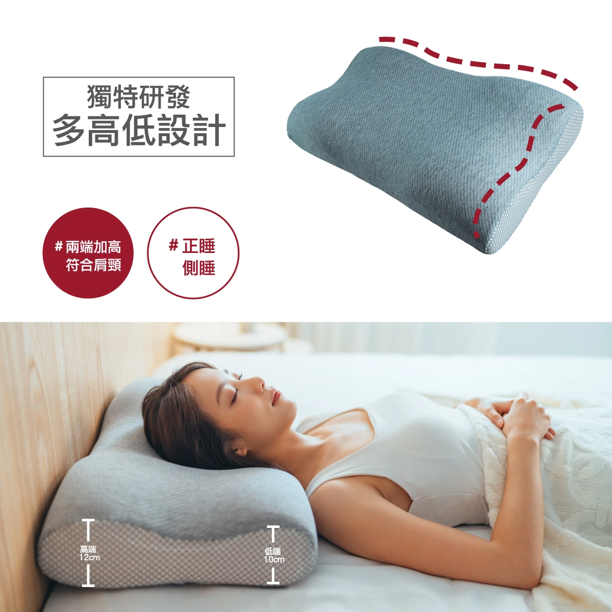 親水棉枕,涼感枕,枕頭推薦,醫師推薦枕頭,側睡枕,趴睡枕