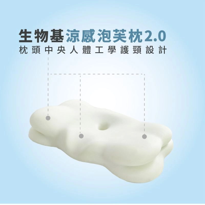生物基涼感泡芙枕(單顆)