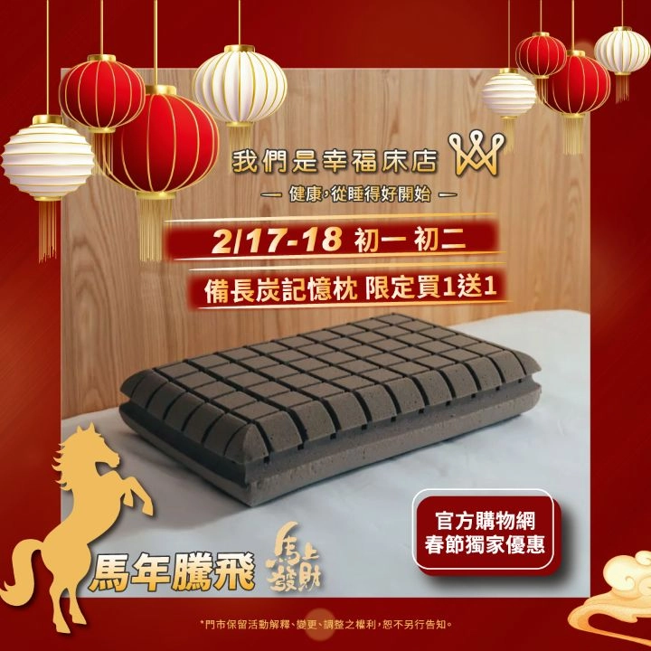 【2/17-18 初一 初二 限定買1送1】備長炭記憶枕推薦|巧克力切割釋壓、防蟎抗菌