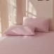 冰冰素色薄床包(含枕套)(粉色)