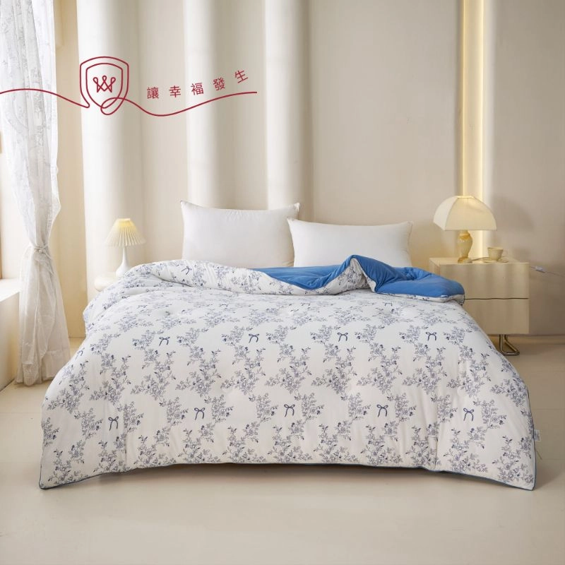 冬被-針織棉可水洗-雪的純淨(單件) 免被套｜可機洗｜親膚柔軟